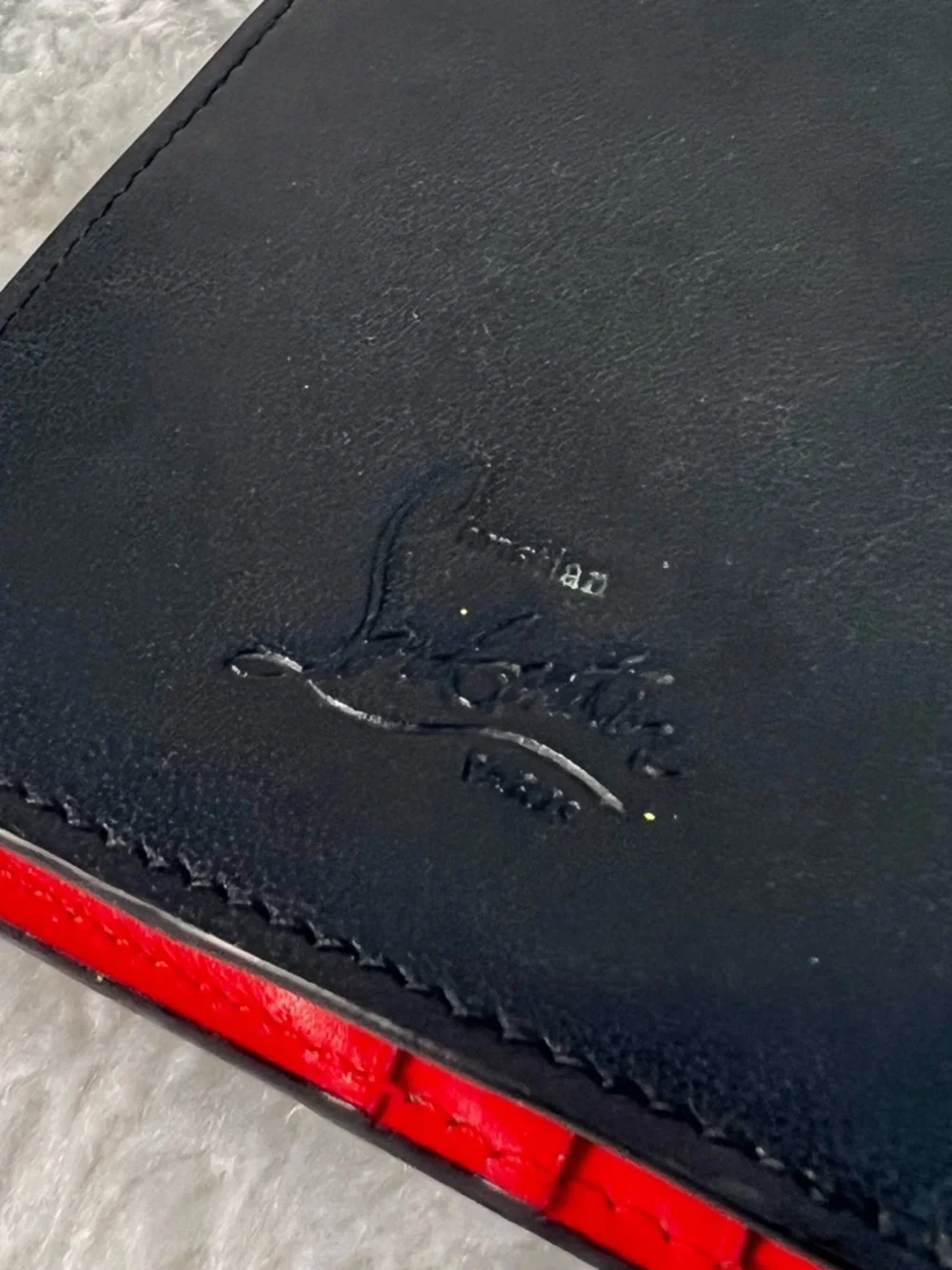 Christian Louboutin Black Studded Wallet with Colorful Round Studs - Picture 4 of 8